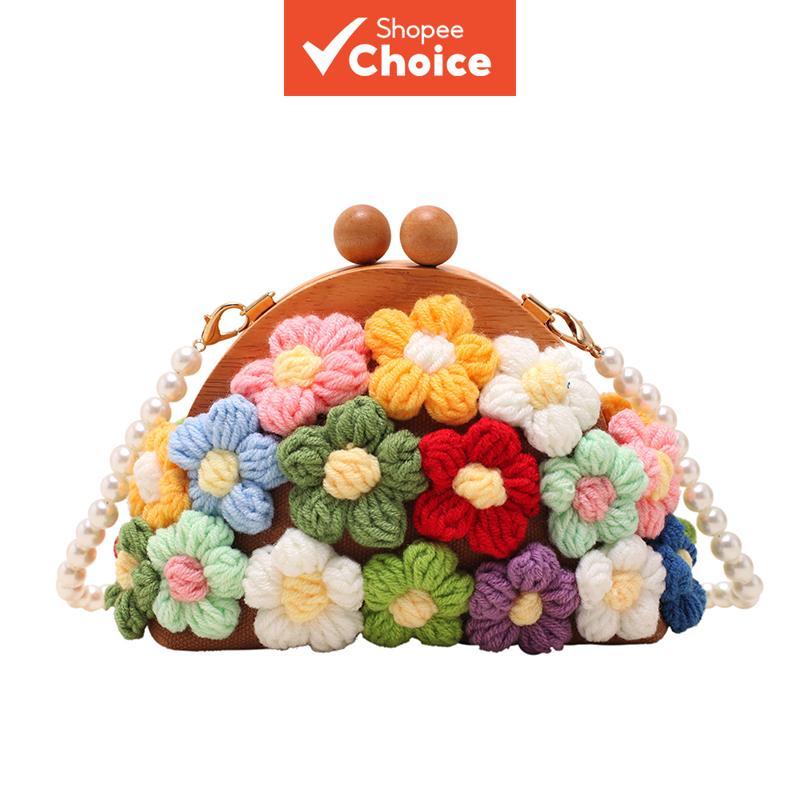 Bolsa Pequena de Corrente de Pérola Feminina 2026 Nova Moda Fecho Concha Fresca e Limpa Transversal de Ombro em Oferta na Shopee