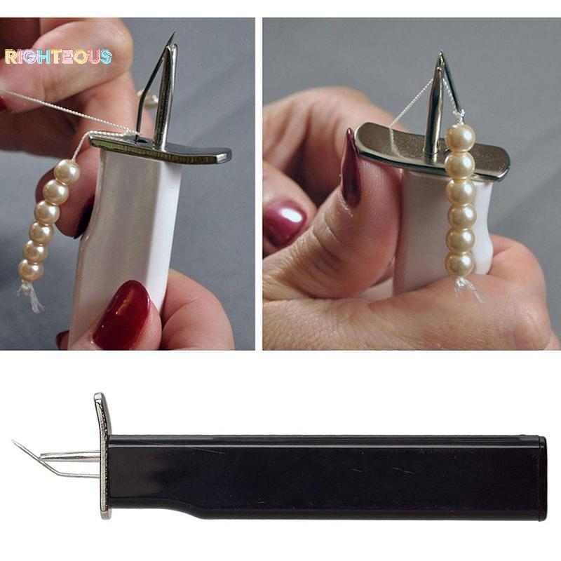 Rightrous Nós De Segurança Decorativos Para Jóias DIY Pérola Miçangas Ferramenta Grânulo Nó Artesanato Pulseira Ajudante