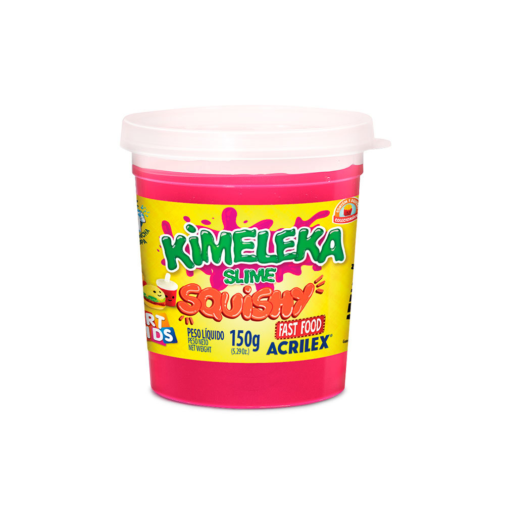Kimeleka Slime Art Kids Squishy Fast Food Surpresa 180g Acrilex