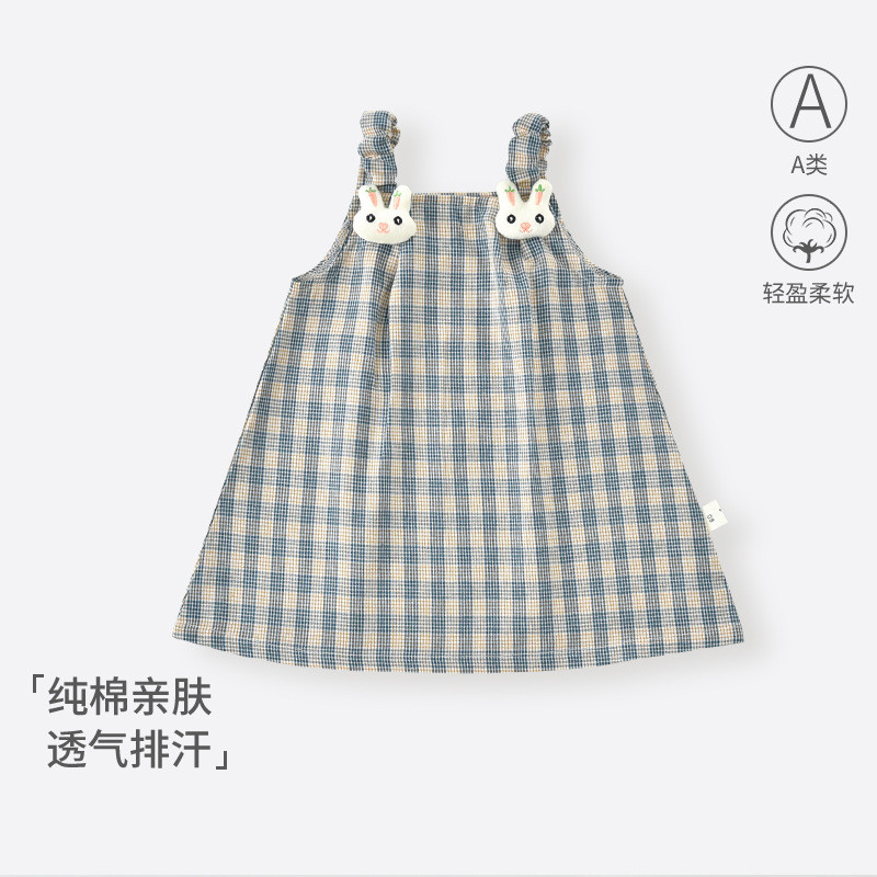 Feminino bebê Suspender saia verão estilo fino pequeno mês idade menina vestido doce bonito bebê colete princesa saia
