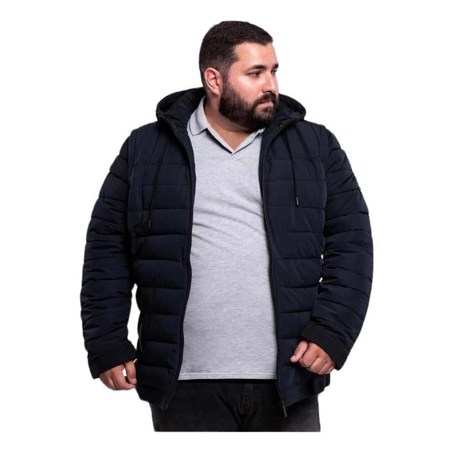 Jaqueta Plus Size Extra Grande Forrada Chuva Neve Frio NYLON FLANELADA