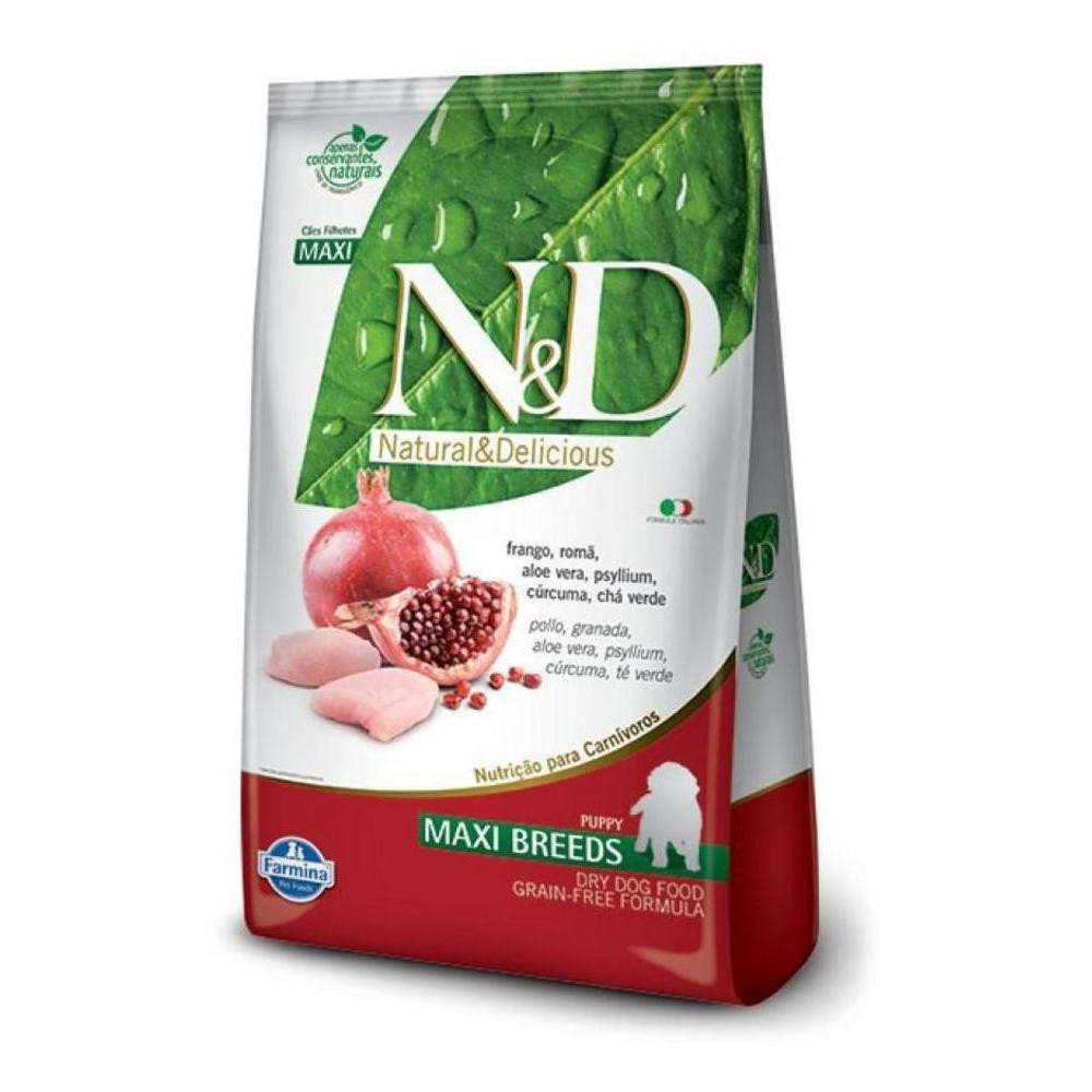 N&D Prime para Cães Filhotes de Raças Médias Sabor Frango e Romã 10,1Kg
