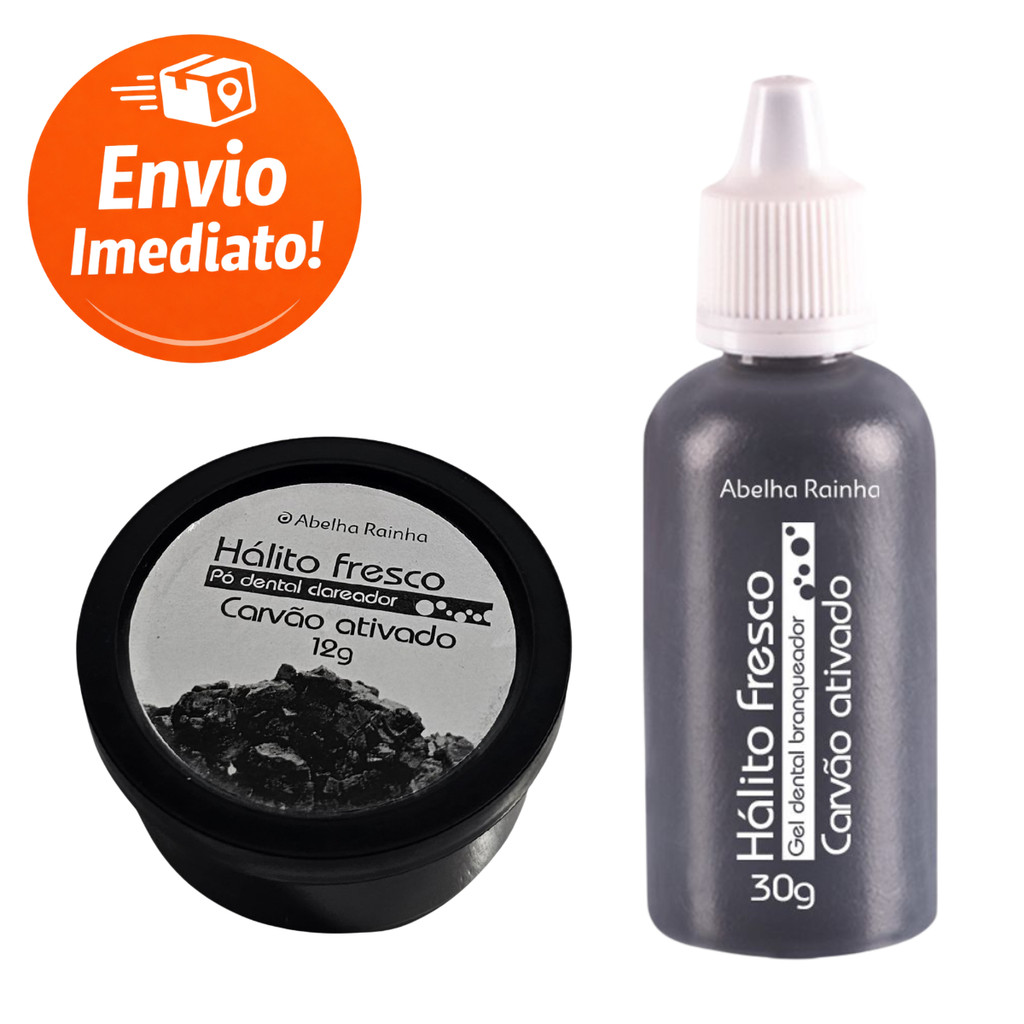 Kit Branqueador Dental Carvão Ativado - Abelha Rainha