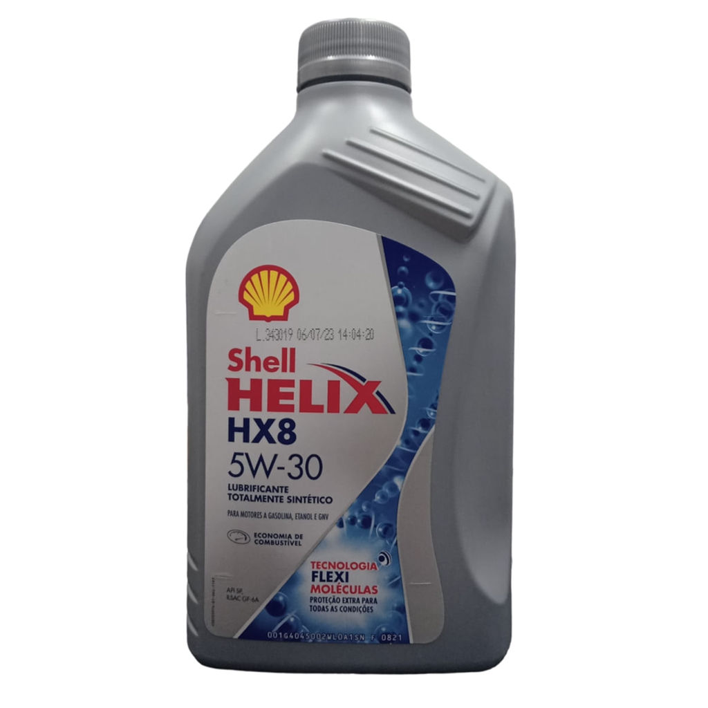 Óleo Lubrificante do Motor Shell Helix HX8 5W30 API SP 100% Sintético 1L em Oferta na Shopee