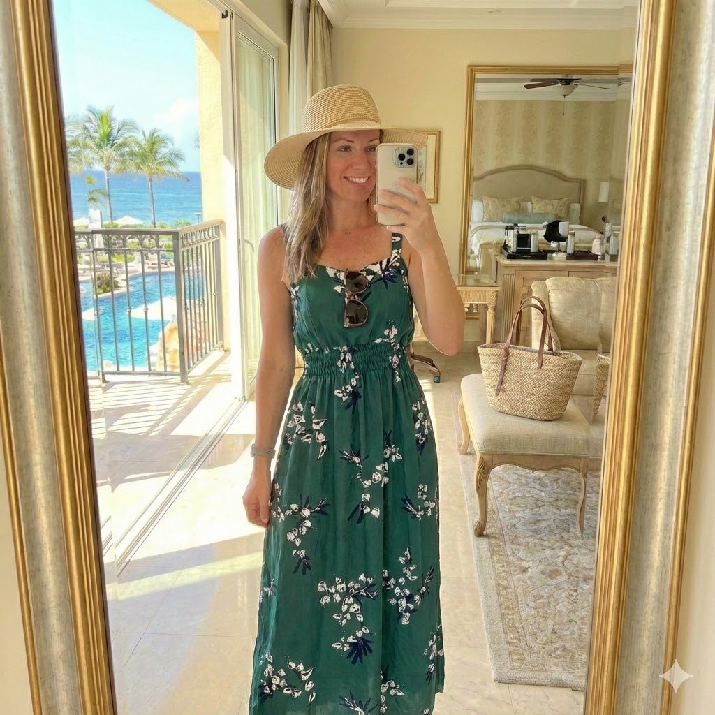 Vestido Longo Feminino Elastec Com Alça Em Crepe em Oferta na Shopee