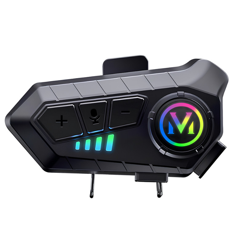 Fone de Ouvido Motocicleta Sem Fio Bluetooth 5.3 Para Capacete Kit de Chamadas Mãos Livres À Prova D'Água em Oferta na Shopee