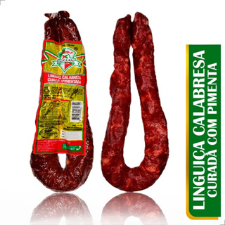 Linguiça Calabresa Curada (Com Pimenta) 1kg - Di Callani em Oferta na Shopee