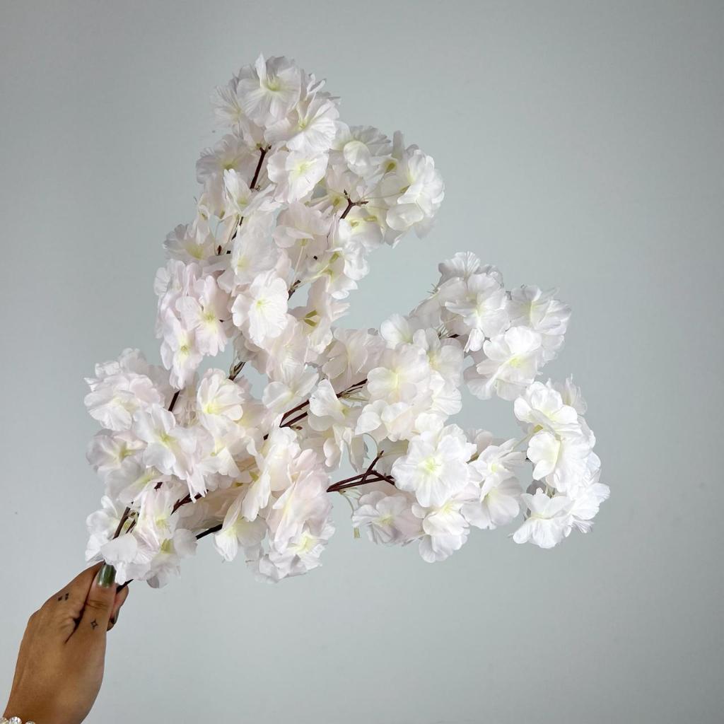 Flor Cerejeira - 1 Galho planta artificial Decoração Casa -A-520 ROSA BEBE