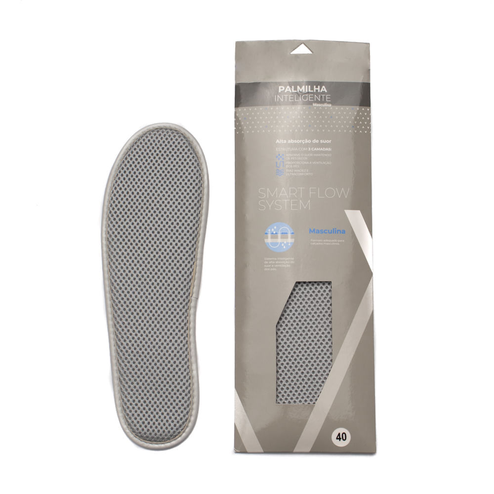 Palmilha Inteligente Palterm Masculina Cinza em Oferta na Shopee