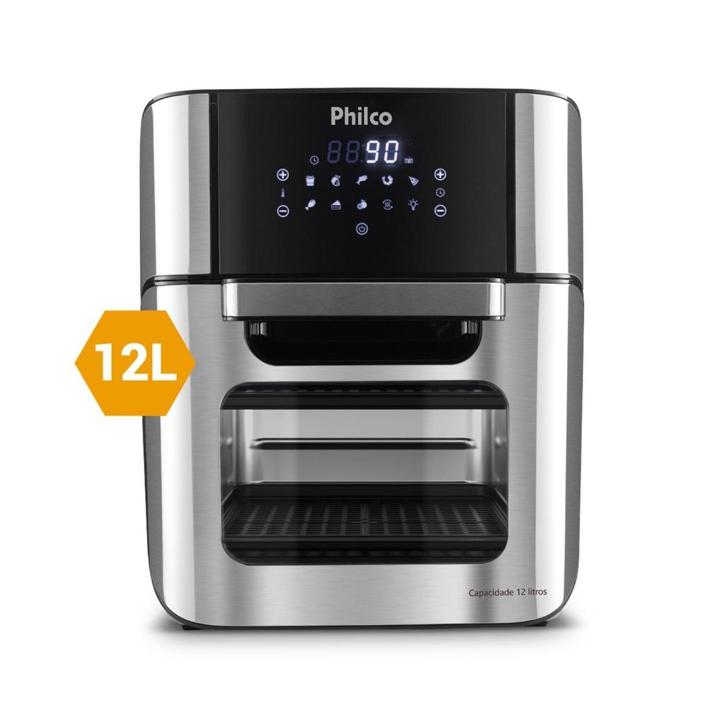 Air Fryer Oven Philco 12L 4 em 1 1800W PFR2200P em Oferta na Shopee