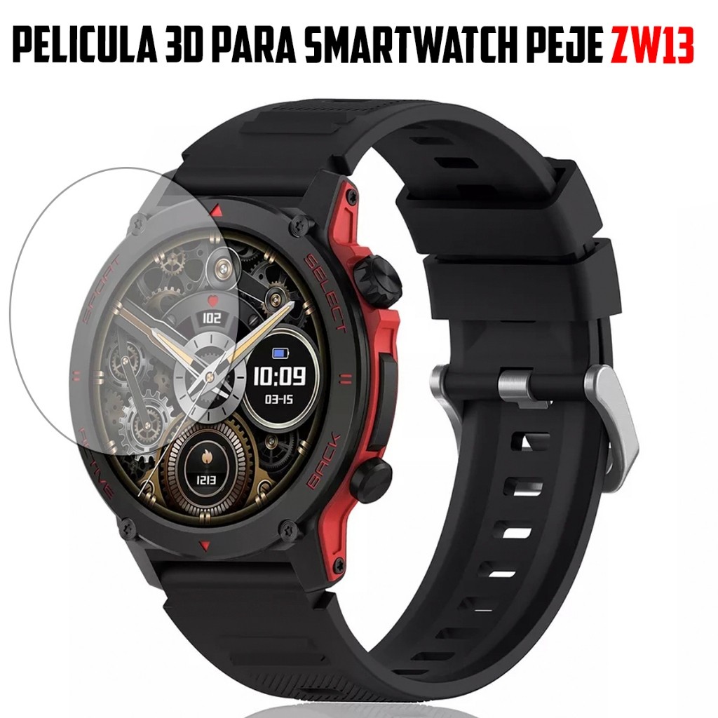 Smartwatch Peje Zw13 Amd Película Vidro 9H Para Proteção Elite Alta Transparência Profissional
