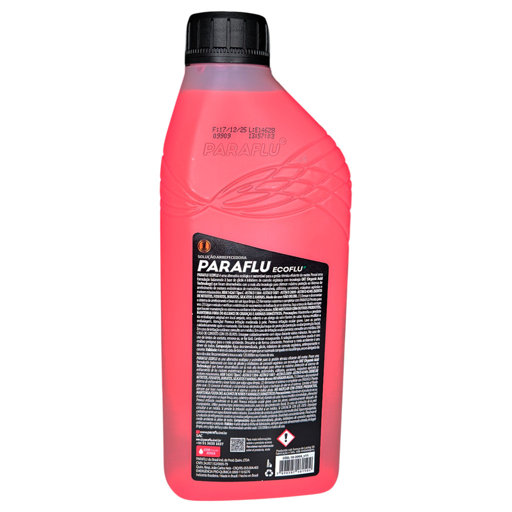 1 Aditivo Radiador Pronto Para Uso Organico Rosa Paraflu 1l — imagem 2 de 2