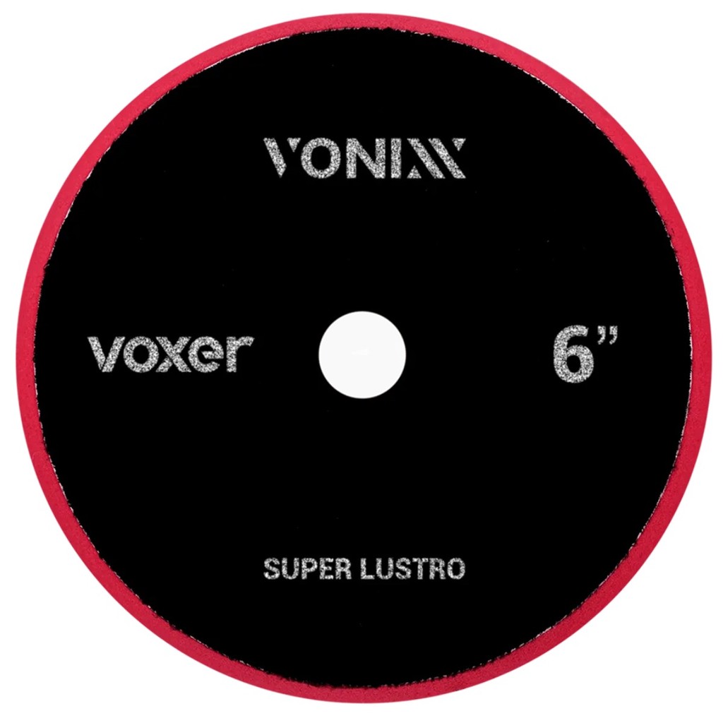 Boina De Espuma Voxer Super Lustro Vermelha 6 Polegadas Vonixx Para Polimento Brilho Espelhado