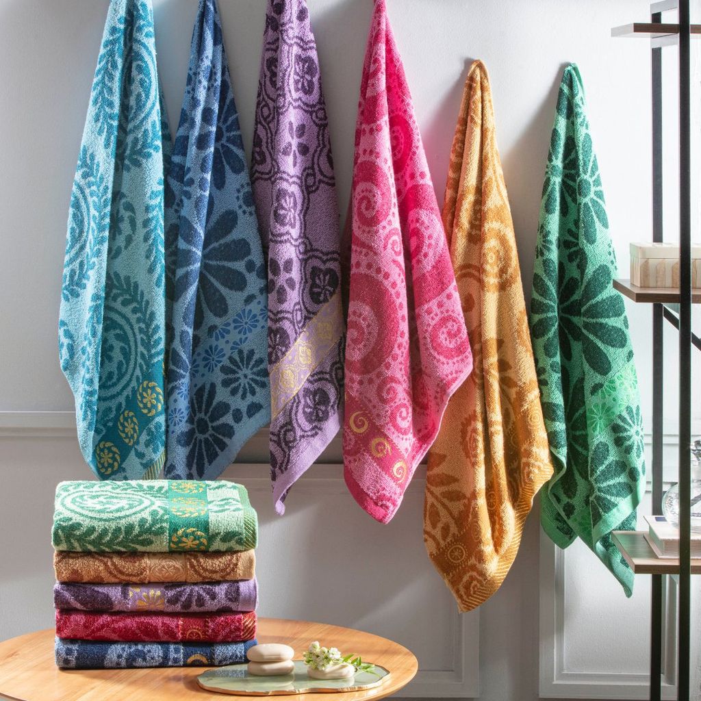 Toalha de Banho Jacquard Istambul em Oferta na Shopee