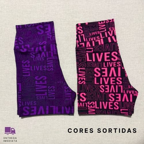 Kit 2 Shorts Esportivo Feminino Suplex Fitness Meia Coxa Academia Crossfit Degrade Verão — imagem 2 de 2