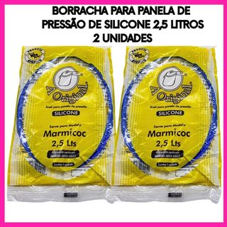 Borracha Panela de Pressão 2,5 Litros Silicone Universal Reposição Vedação 2 Unidades