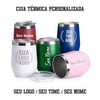 Copo Térmico Cuia Cerveja Personalizado C/ Tampa 360ml em Oferta na Shopee