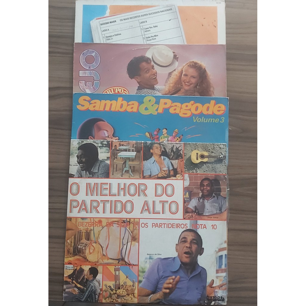 Lote 5 Lps - Samba e Pagode, José Augusto, Partido Alto, MPB