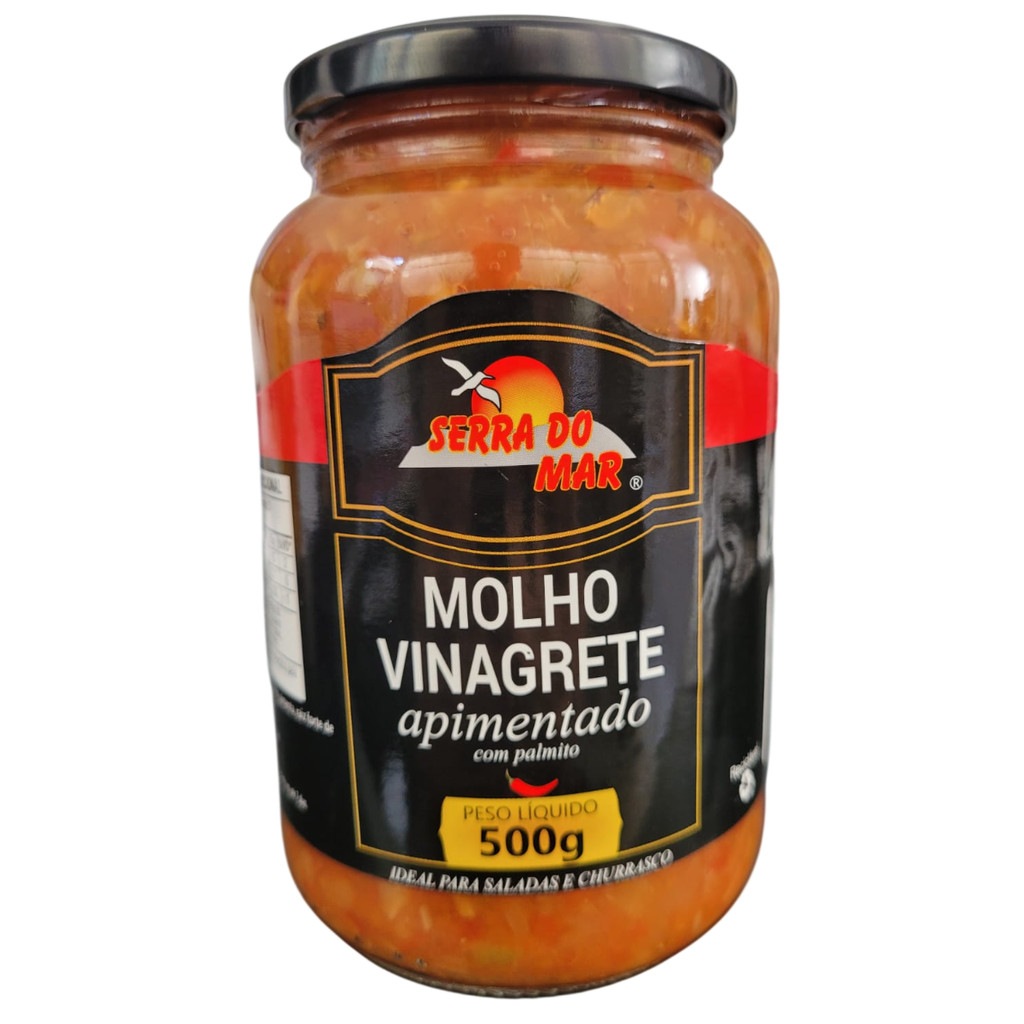 Molho Vinagrete c/ Pimenta e Palmito - 500 gr
