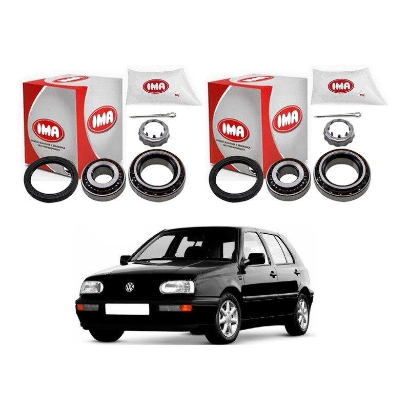 Par Kit Rolamento Roda Traseiro, Golf 1.8 2.0 1994 A 1998