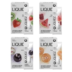 Kit 4 Sabores - LIQUIDZ® - Eletrólitos Zero Açúcares - 4 Caixas - 24 sachês