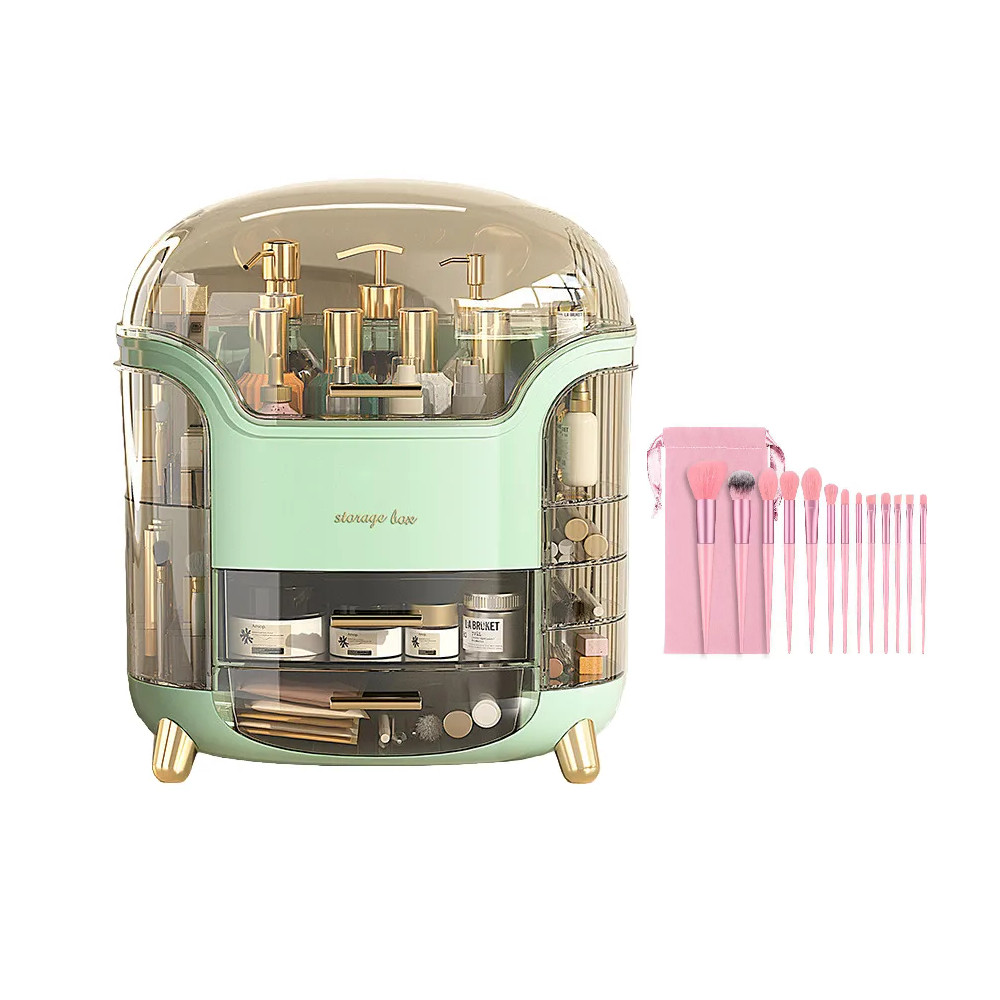 Organizador Maquiagem Cosmético Grande Com Divisões Luxo