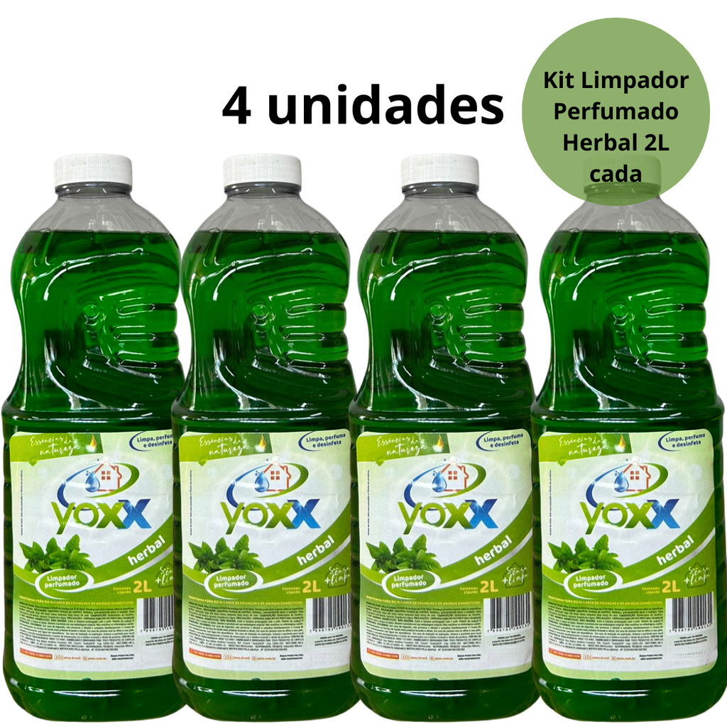 Kit Desinfetante Limpador Perfumado Uso Geral Diário Kit 2, 3, ou 4 Unidades 2L Cada