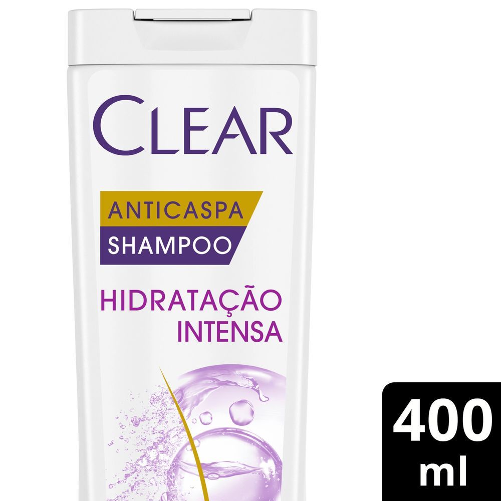 Shampoo Anticaspa Clear Women Hidratação Intensa 400ml em Oferta na Shopee