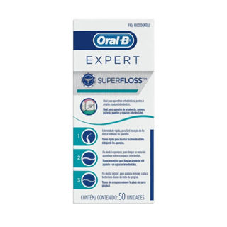 Fio dental Oral-B Superfloss 50 Unidades em Oferta na Shopee