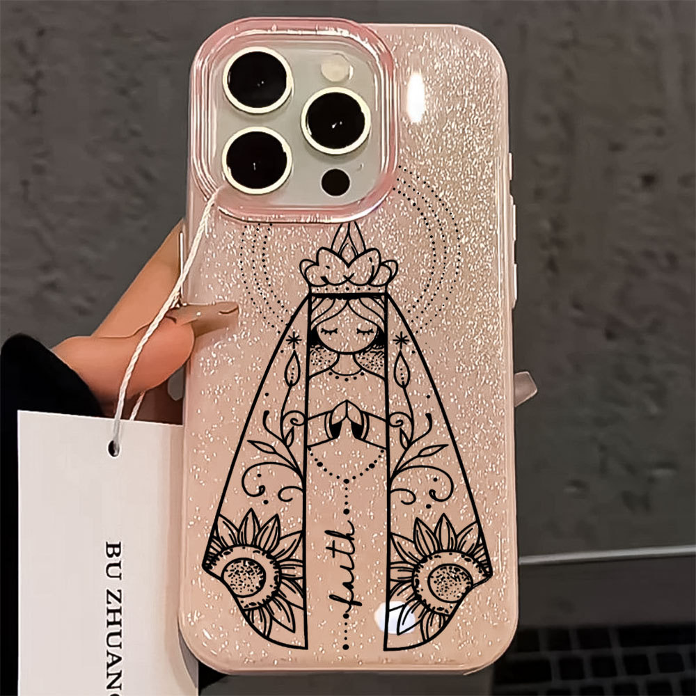 Nossa Senhora Capinha Capa Para Samsung Galaxy A03 A05 A15 A16 A17 A32 A34 A36 A56 S20 S21 S23 S34 S25 S26 FE ULTRA Luxo