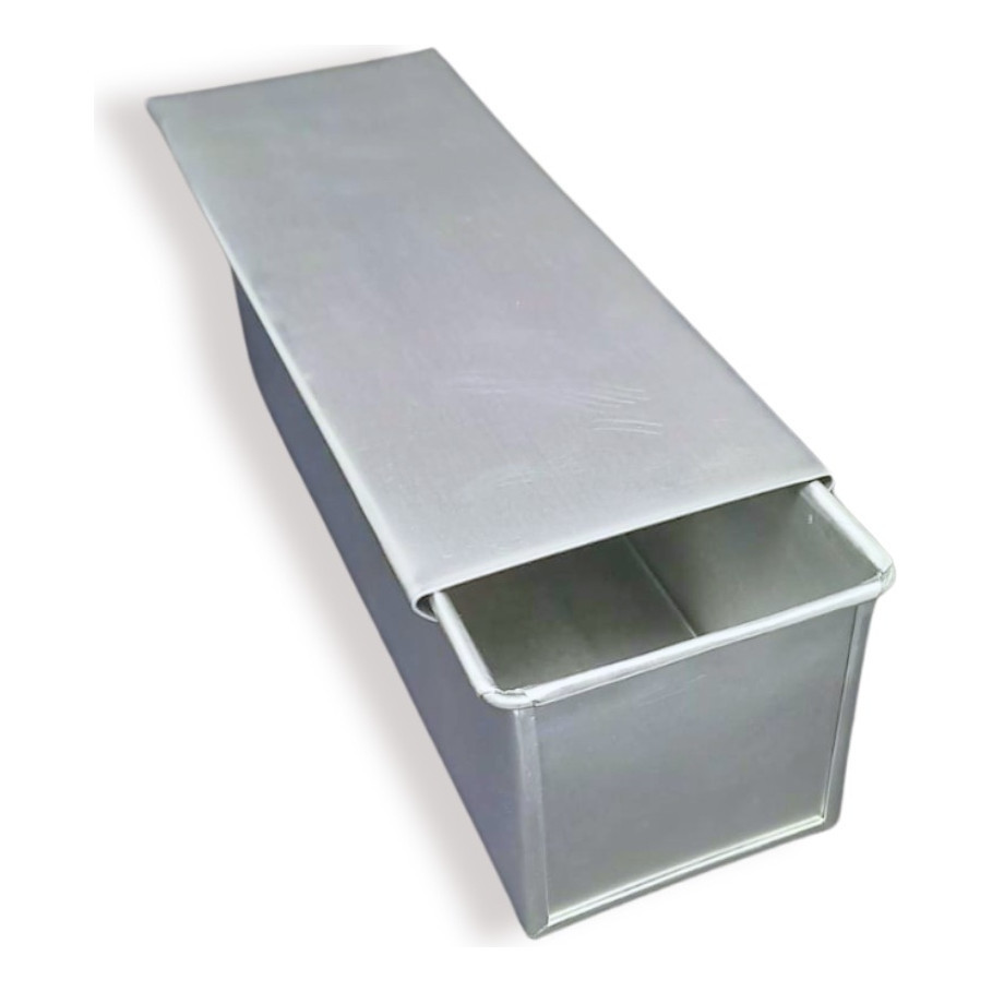 Forma Pão De Forma Bolo Com Tampa 24x10x10cm Em Alumínio Média em Oferta na Shopee