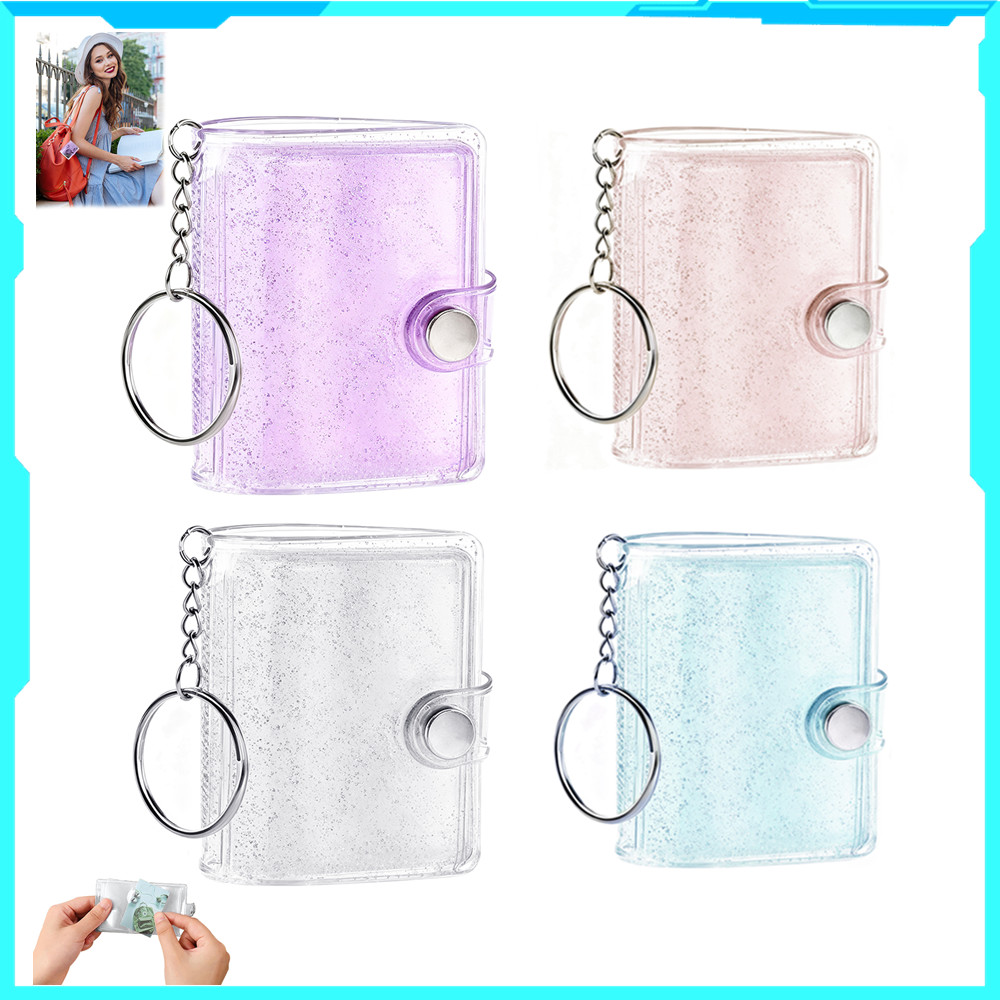 Mini álbum chaveiro 7cm bolso foto pasta pingente álbum comemorativo presente 1/2 peças