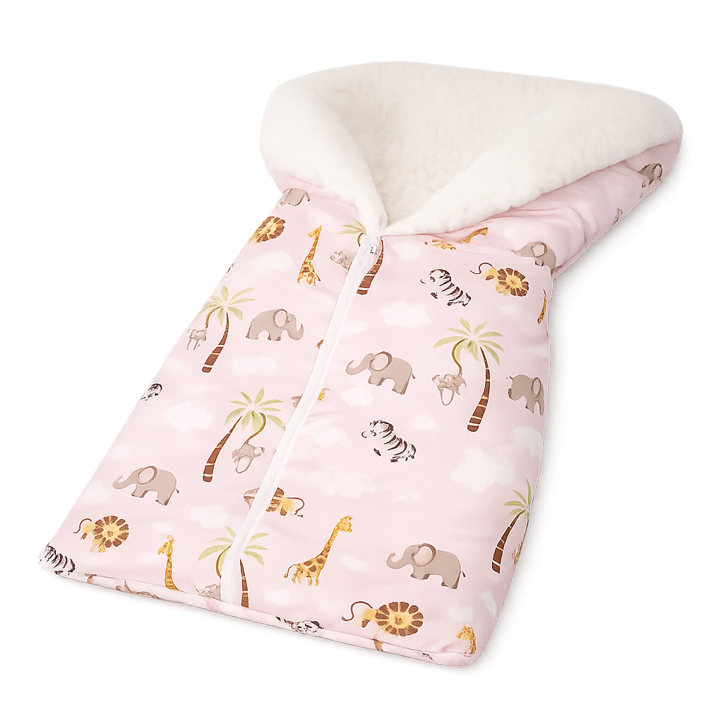 Saco de Dormir Bebê Com Sherpa Safari e Balão em Oferta na Shopee
