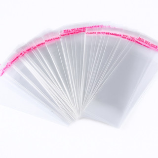 Saco Transparente com Fita Adesiva 1000 Unidades Saquinho Adesivado em Oferta na Shopee