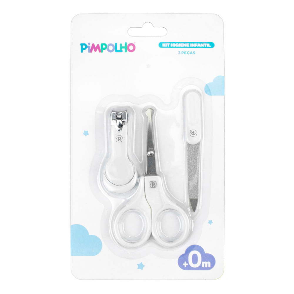 Kit de Higiene Infantil Pimpolho 0+ Meses com 3 Peças em Oferta na Shopee