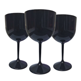 Kit 10-20 Taças De Acrílico Gin Sólida Preto Premium 450ml Festas Drinks Eventos em Oferta na Shopee