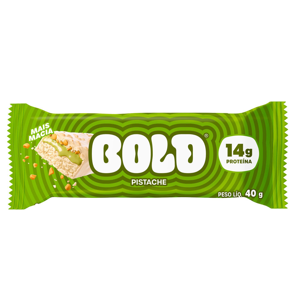 Barra de Proteína Bold Sabor Pistache 40g em Oferta na Shopee