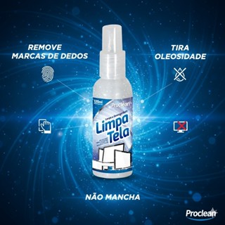 KIT 1/2/3 Limpa Tela ProClean 120ml Limpeza para Celular TV Notebook Óculos Tablets em Oferta na Shopee