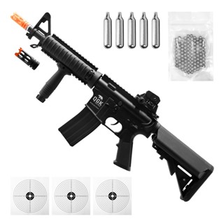 RIFLE AIRGUN M4 RIS CO2 4,5MM FULL METAL QGK + KIT TÁTICO em Oferta na Shopee