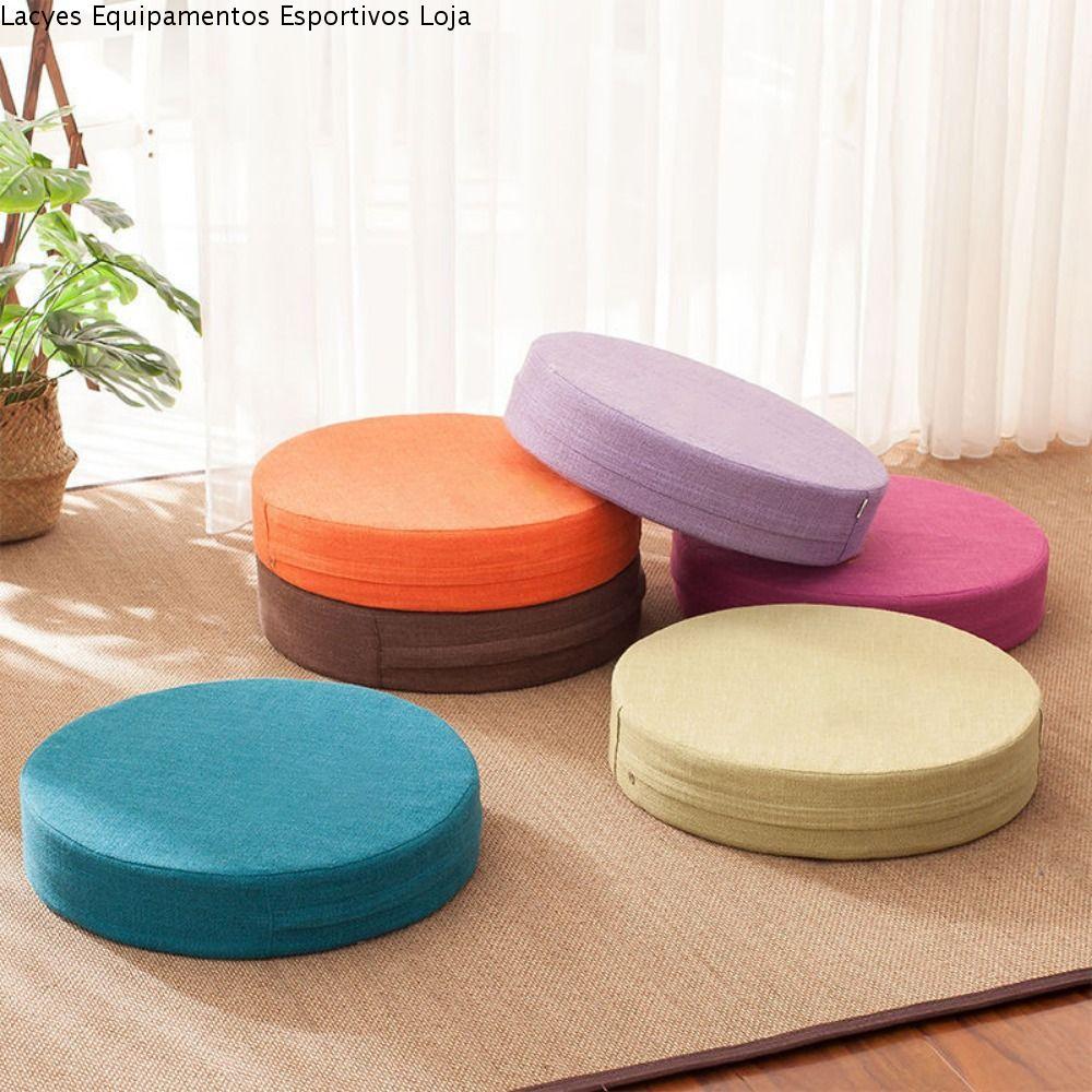 Imagem LACYES Almofada De Chão Para Leitura Redonda De Tatami Meditação Sala De Estar , Varanda , Assento