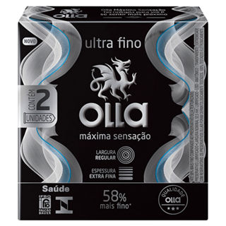 Preservativo Olla Máxima Sensação Ultra Fino 2 Unidades em Oferta na Shopee