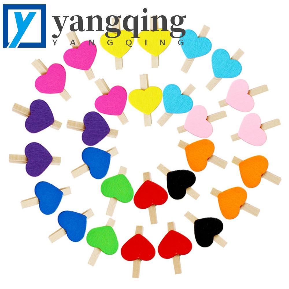 Clipes YANGQING Mini 50 Pçs/Lote Decoração De Festa Papéis Para Casa Prendedores De Roupa DIY em Oferta na Shopee
