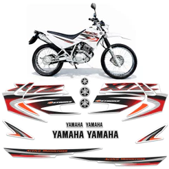 Kit Adesivos Para Yamaha Xtz 125 2005 Moto Branca + Emblemas