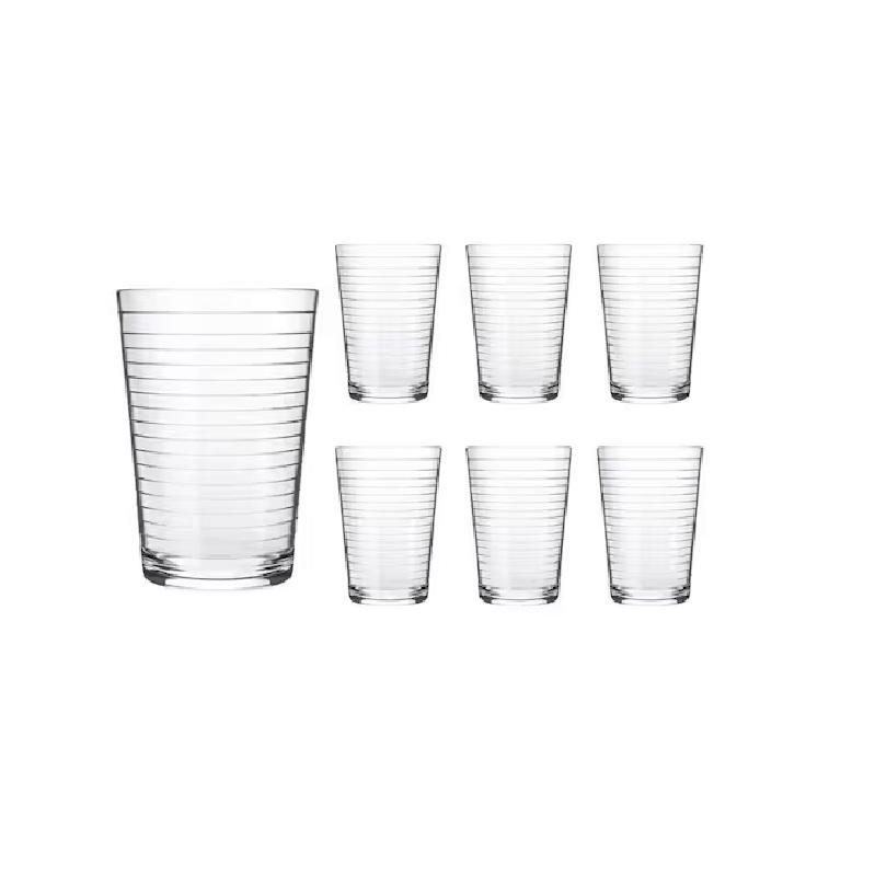 Conjunto jogo Kit Copos De Vidro Arizona 200Ml Transparente Praticasa