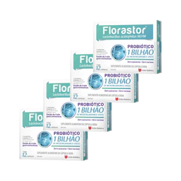 Kit 4 Florastor Probiótico C/12 Cápsulas - União Química
