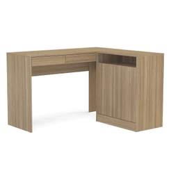 Mesa de Canto para Computador com 2 Gavetas e 2 Portas