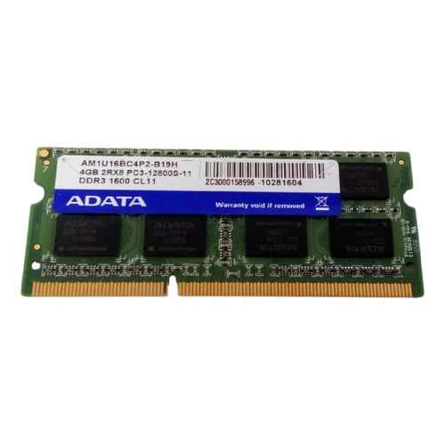 Memoria Para Notebook 4gb Ddr3 Pc3-12800s 1600mhz - Adata