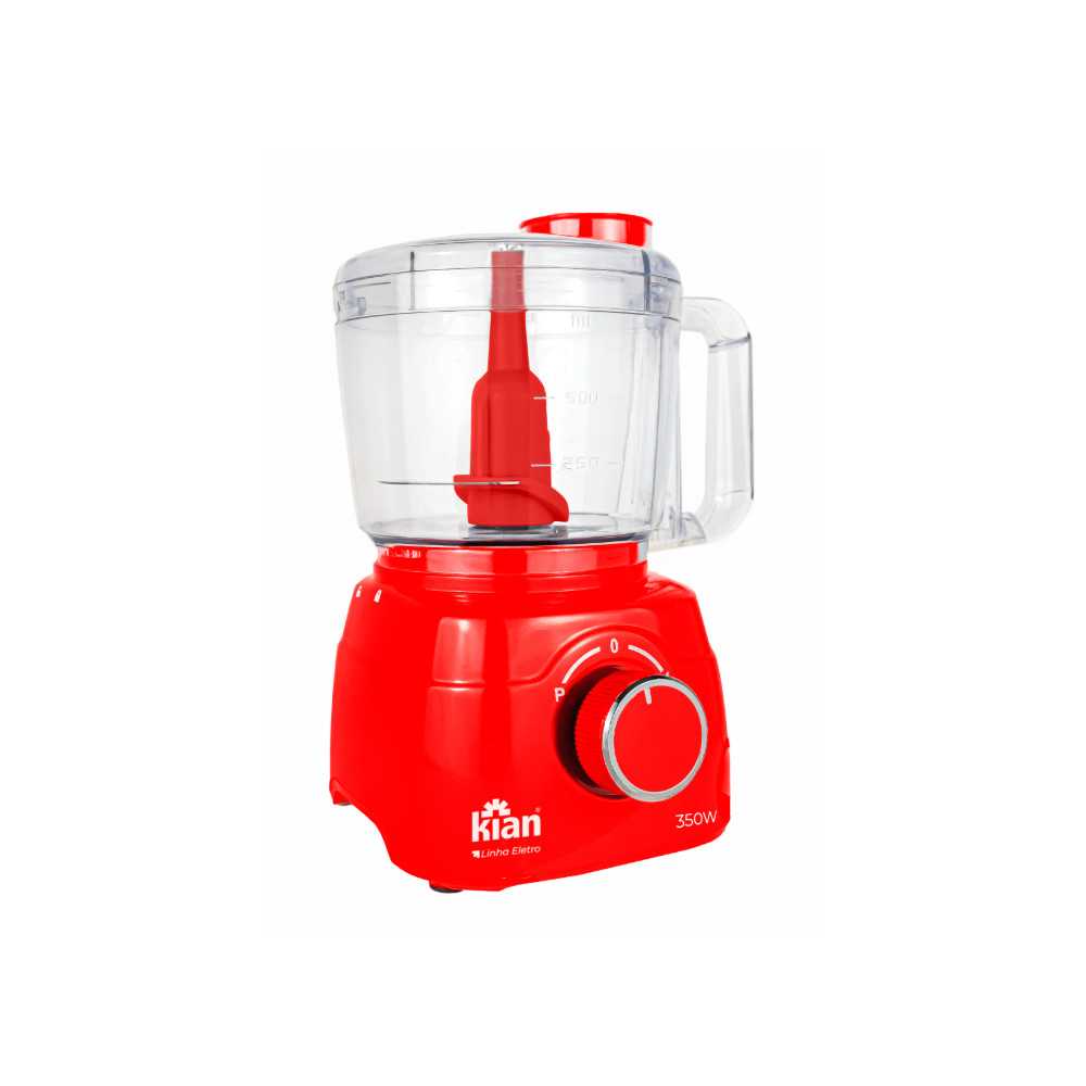 Processador de Alimento Kian Turbo 350w 1L Vermelho -  220v em Oferta na Shopee