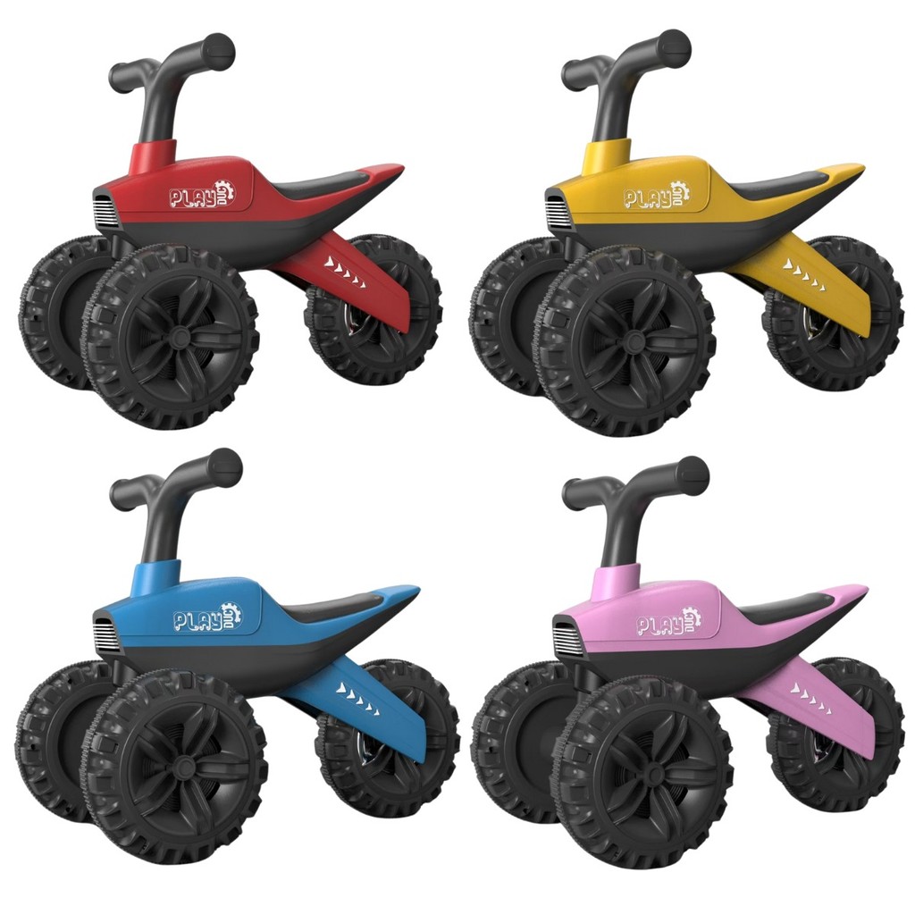 Moto De Equilíbrio Triciclo Infantil Luz Som 3 Rodas Kababy