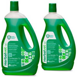 Kit com 2 Herbalvet Desinfetante 1 Litro - Rende até 500 Litros cada em Oferta na Shopee